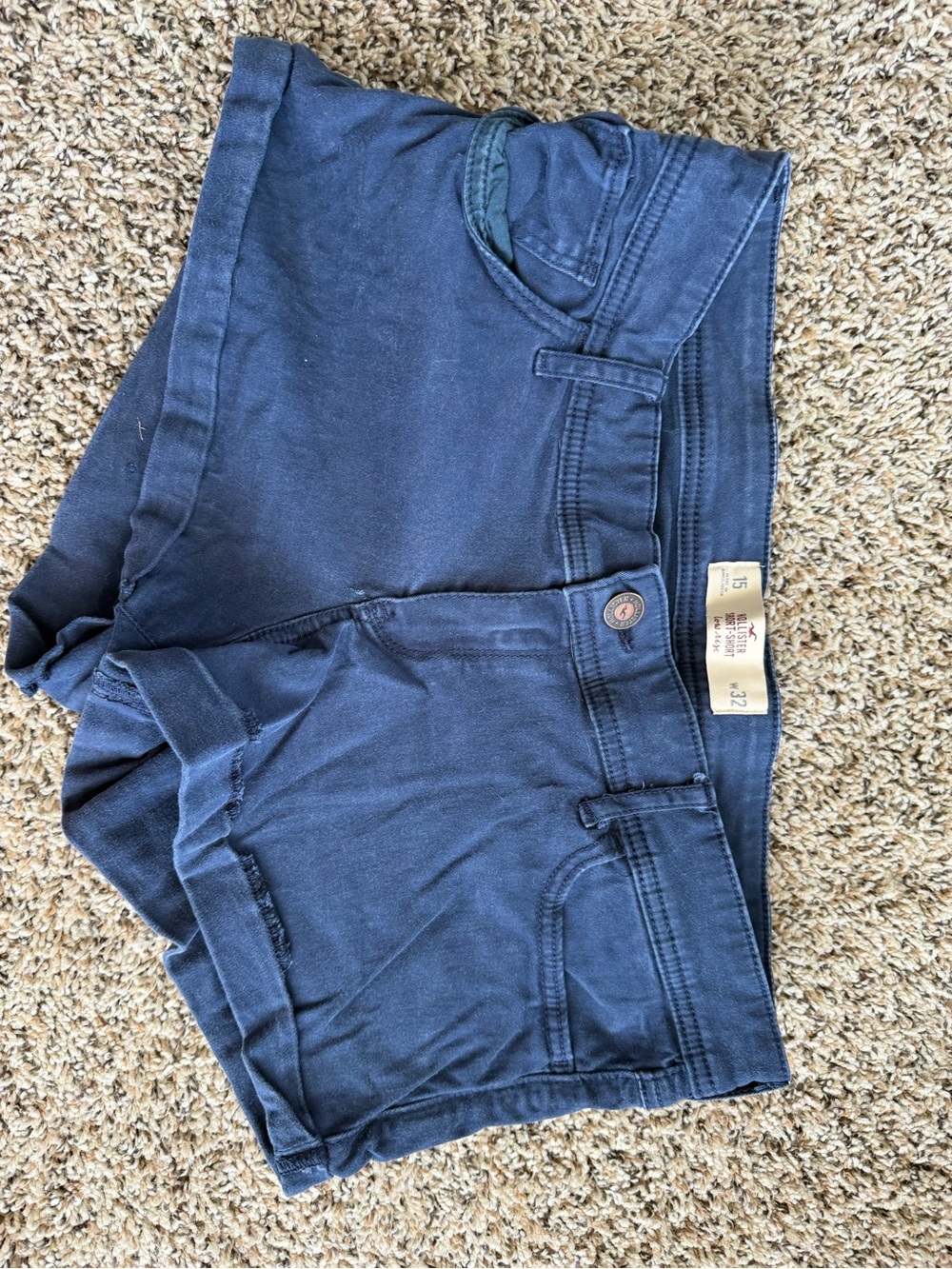 Hollister Navy Blue Women's Shorts